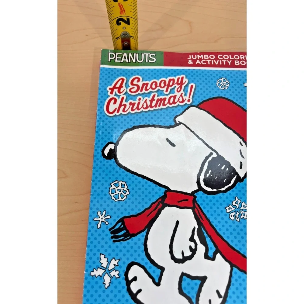 LOT OF 3 Peanuts Snoopy Christmas Coloring Book Lot Holiday Fun Activity Books